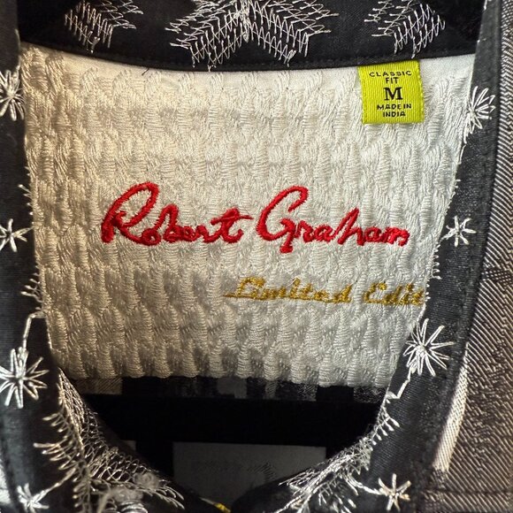 LIMITED EDITION Robert Graham EMBROIDERED Men's Silent Quotes Shirt - Picture 6 of 8